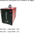 Ficha técnica e vista explodida — Circulador de Água WRC-300A