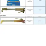 Ficha técnica e vista explodida — Maçarico de Oxicorte Manual MOD. 46 / 53