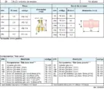 Ficha técnica e vista explodida — Tocha TIG HW 26 V-ER / VF-ER