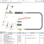 Ficha técnica e vista explodida — Tocha TIG HW 26 V-US / ER 9-13