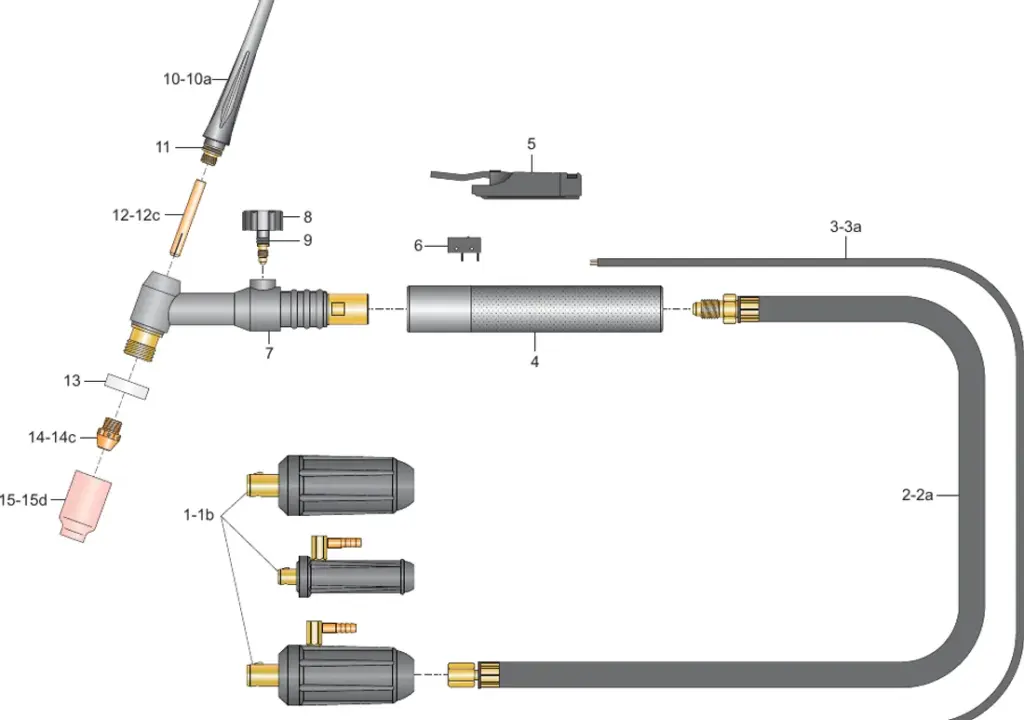 Tocha TIG HW 420 V-ER — Oximig