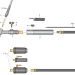 Vista explodida — Tocha TIG HW 420 V-ER