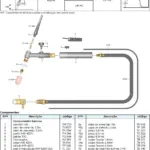 Ficha técnica e vista explodida — Tocha TIG HW 420 V-US