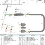 Ficha técnica e vista explodida — Tocha TIG TR 26-ER
