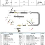Ficha técnica e vista explodida — Tocha TIG TW 350V / VF